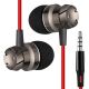 Turbo Metal In-Ear Headphones Subwoofer with Wheat Line