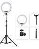 10/26CM LED Ring Light Photographic Selfie Ring Lighting with 1.6M Collapsible Stand for Smartphone